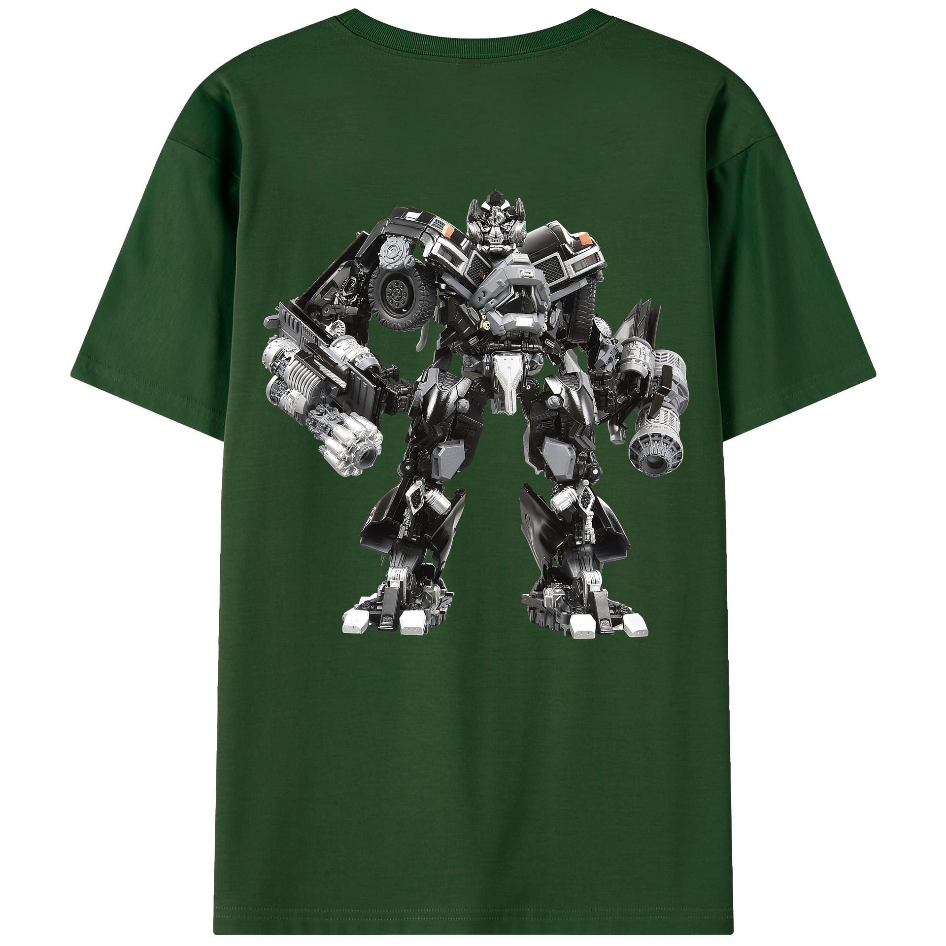 （画像用） Transformers トランスフォーマー 綿100％半袖Tシャツ（背面プリント）